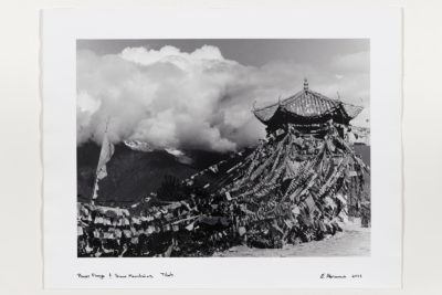Prayer Flags and Snow Mountain, Tibet