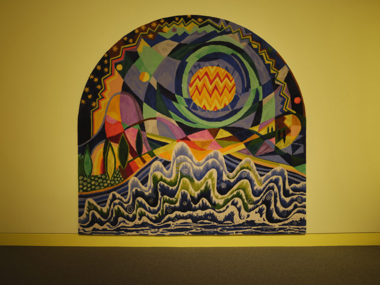 Gallery thumbnail. Installation view of Isabel Nolan, 'Deep Time Day', 2024. Featured in Take a Breath exhibition, IMMA, Dublin, 2024. Photography Ros Kavanagh. 
