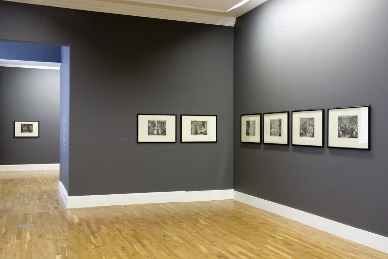 Gallery thumbnail. Installation view William Hogarth Prints from the IMMA Collection, 2007
