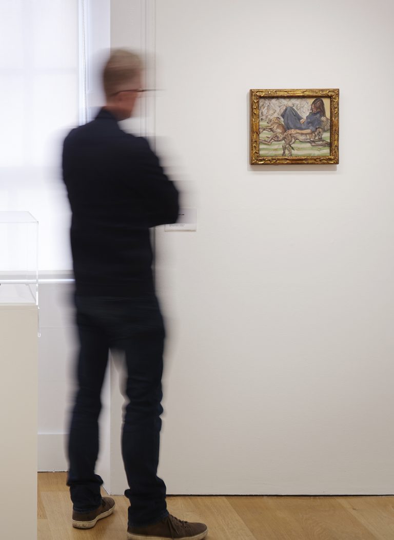 Gallery thumbnail. Installation view of IMMA Collection: Freud Project, Gaze. Photo: Ros Kavanagh.